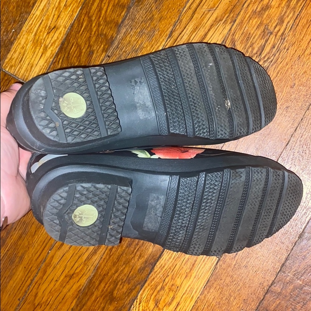 Hunter Royal Horticultural black rubber shoes sz 9 - Picture 6 of 7